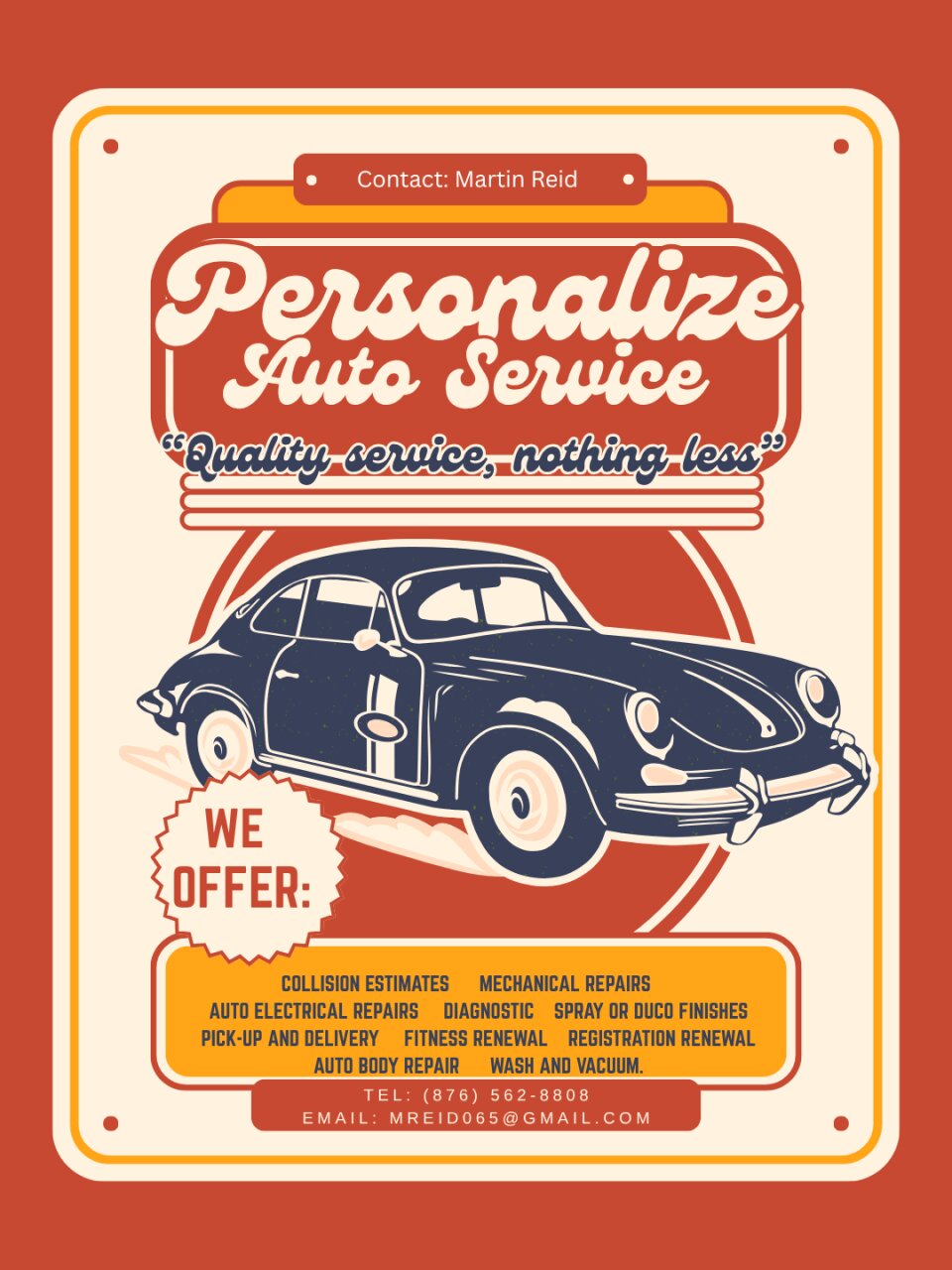 Personalize Auto Service