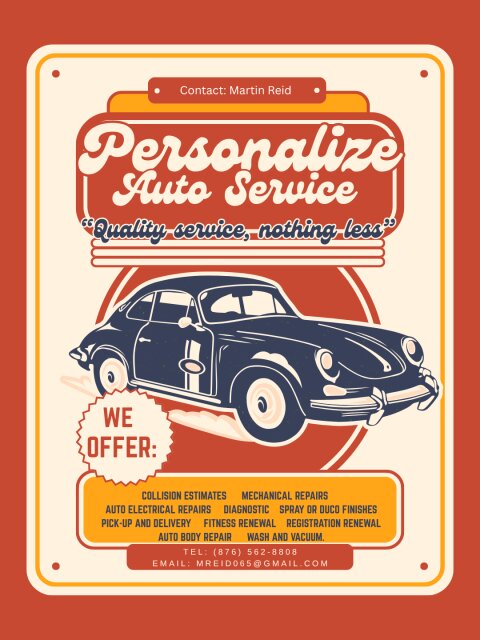 Personalize Auto Service