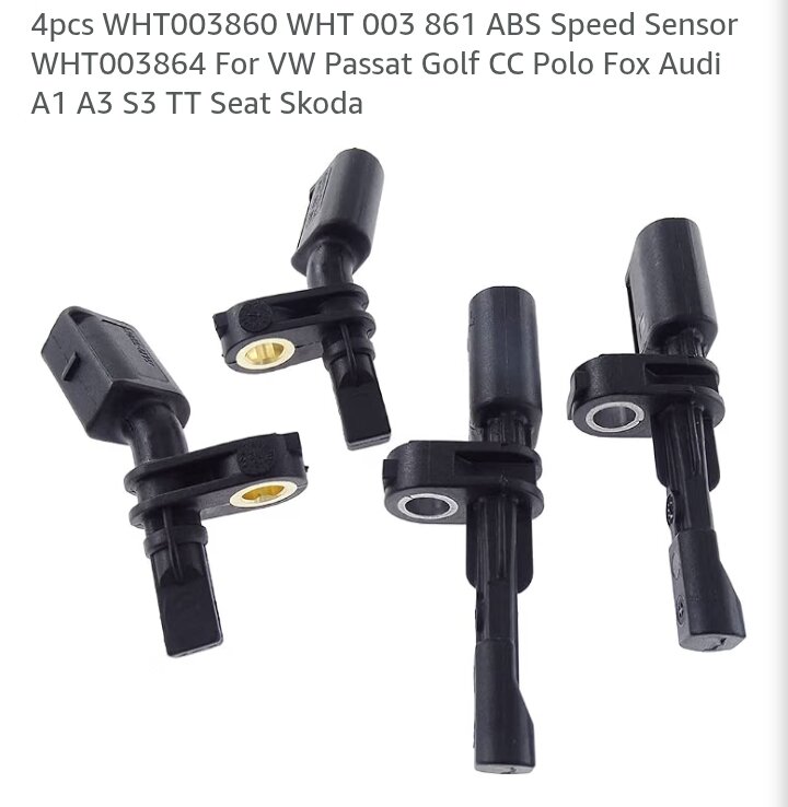 4 Pcs Wheel Speed Sensor Audi VW+++