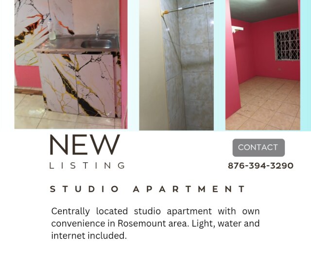 1 Bedroom Studio Apartment