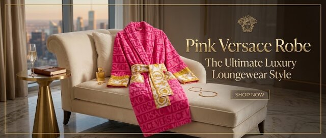 Pink Versace Robe | Luxury Style For Men & Women