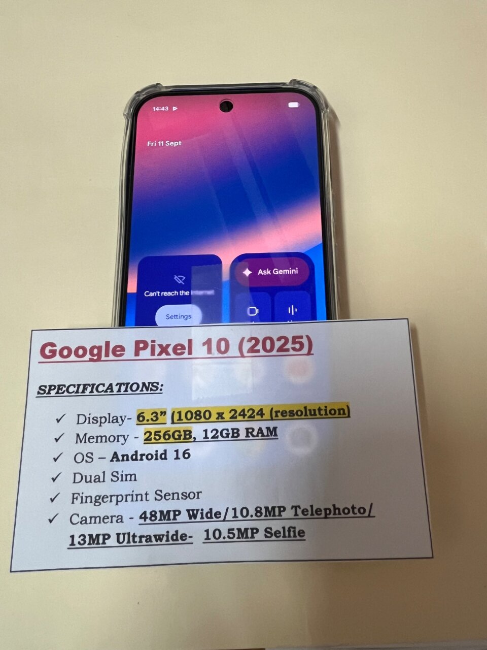Google Pixel 10 Phone Brand New