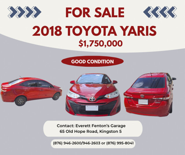 2018 Toyota Yarris For Sale