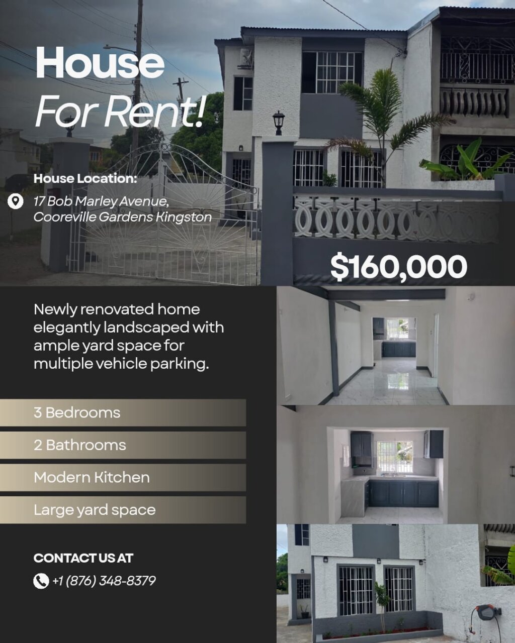 Newly Renovated 3 Bedrooms For Rent