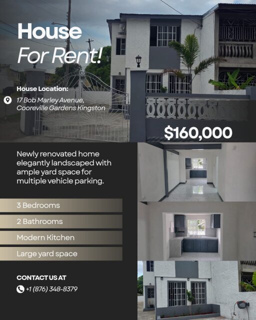 Newly Renovated 3 Bedrooms For Rent
