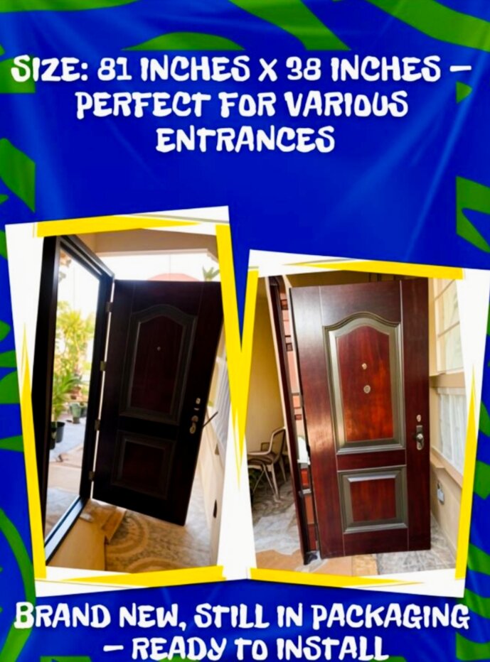 Brown Metal Door (81" X 31")