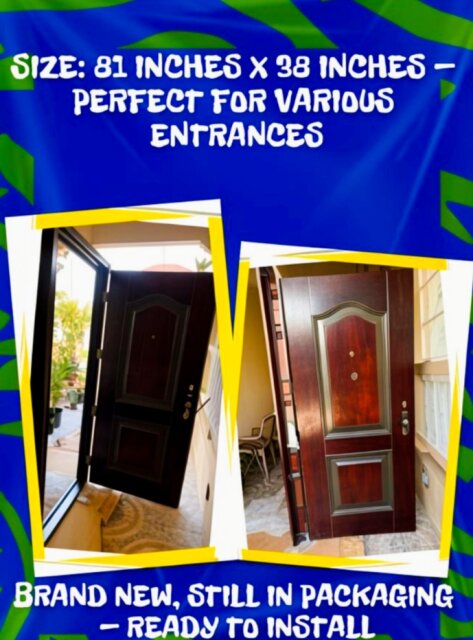 Brown Metal Door (81" X 31")