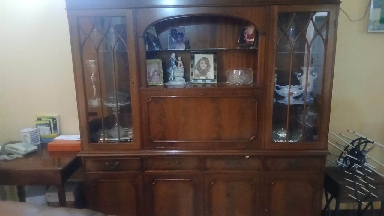 Mahogany Display Cabinet