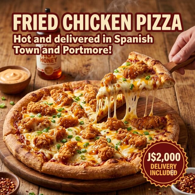 Fried Chicken Pizza