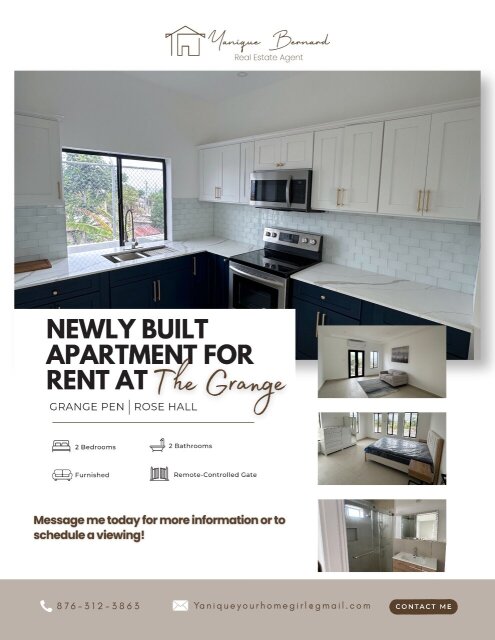 Newly Built 2 Bedrooms Apartments At The Grange