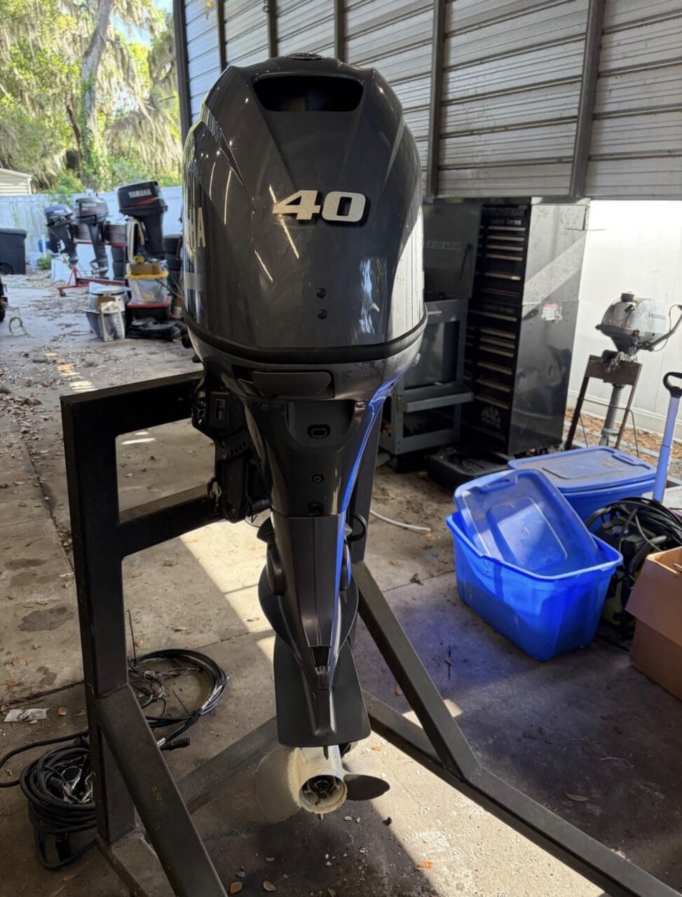 Slightly Used Yamaha 40HP 4 Stroke Outboard Motor