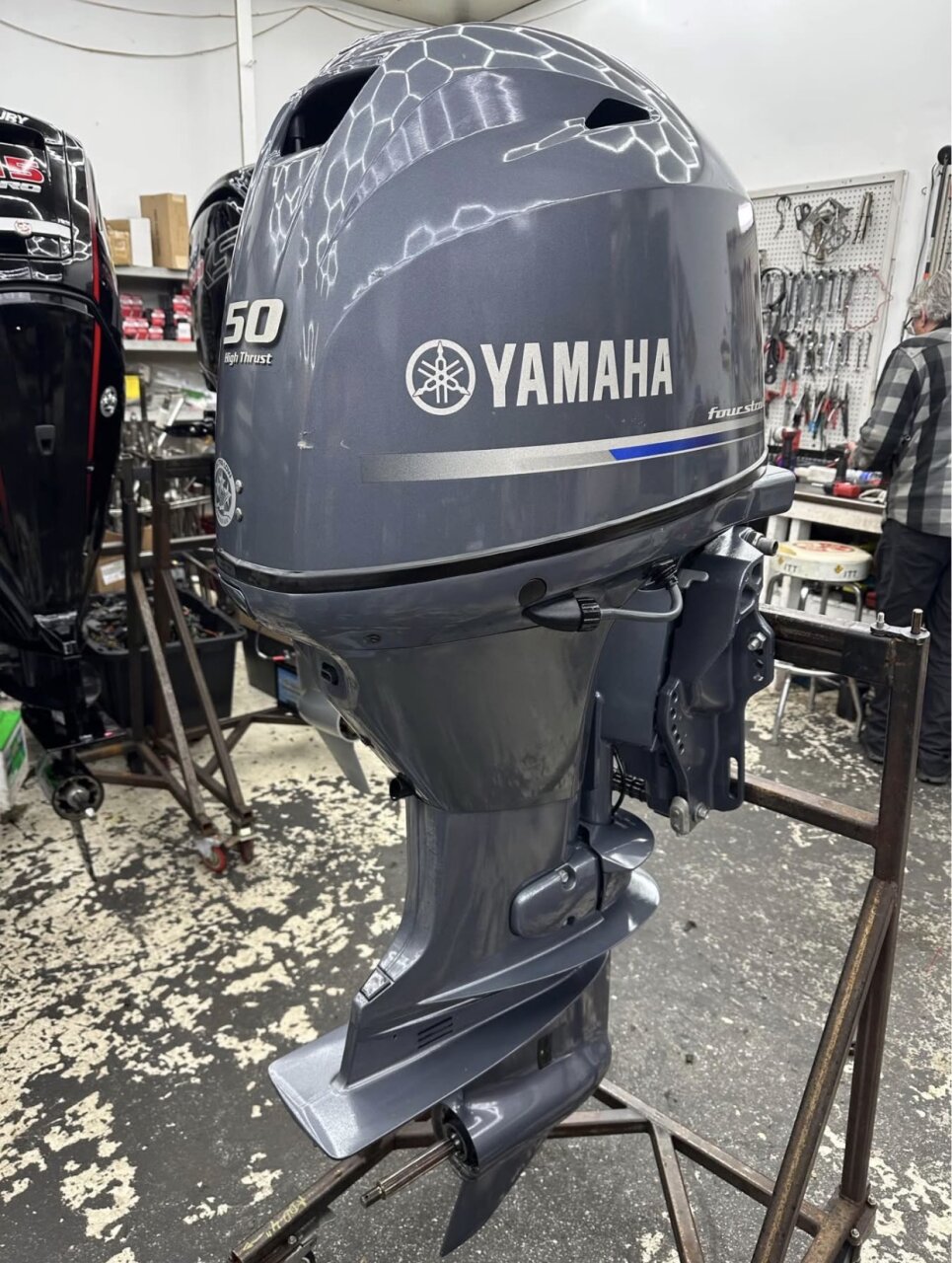 Slightly Used Yamaha 50HP 4 Stroke Outboard Motor