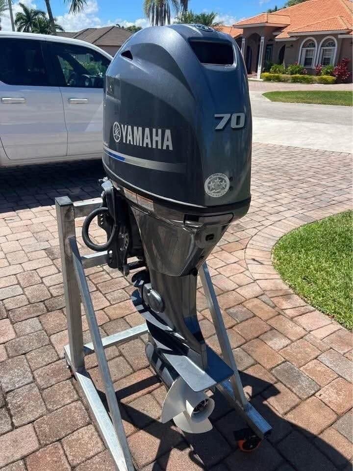 Slightly Used Yamaha 70HP 4 Stroke Outboard Motor