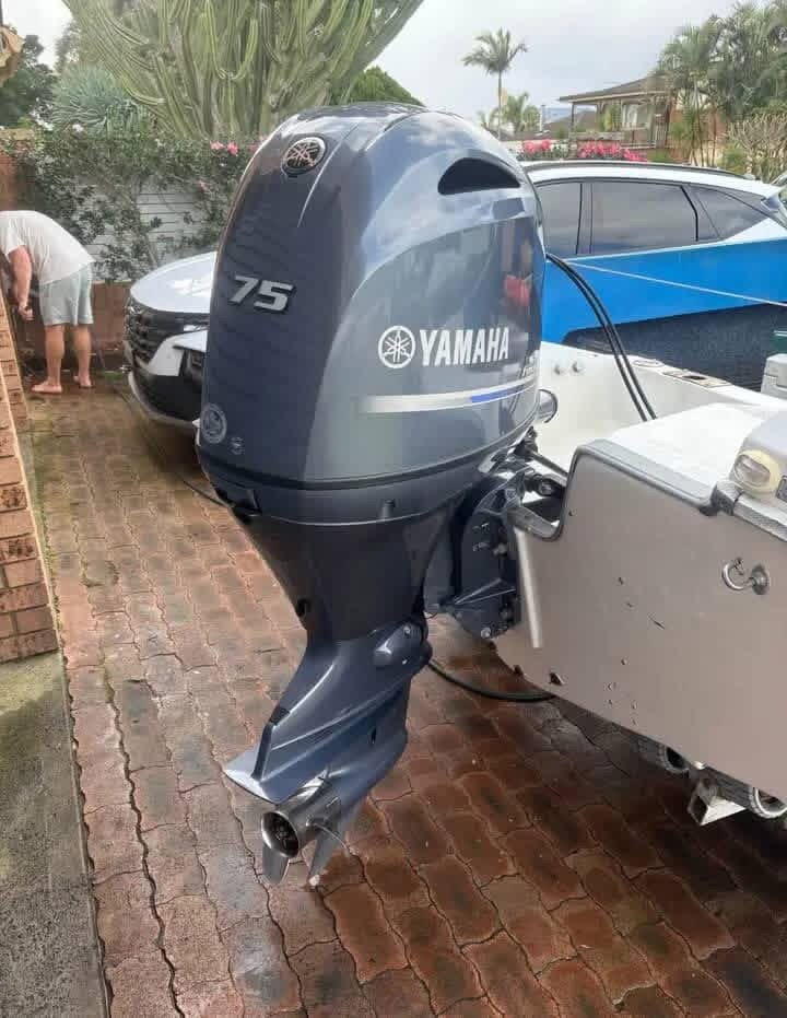 Slightly Used Yamaha 75HP 4 Stroke Outboard Motor