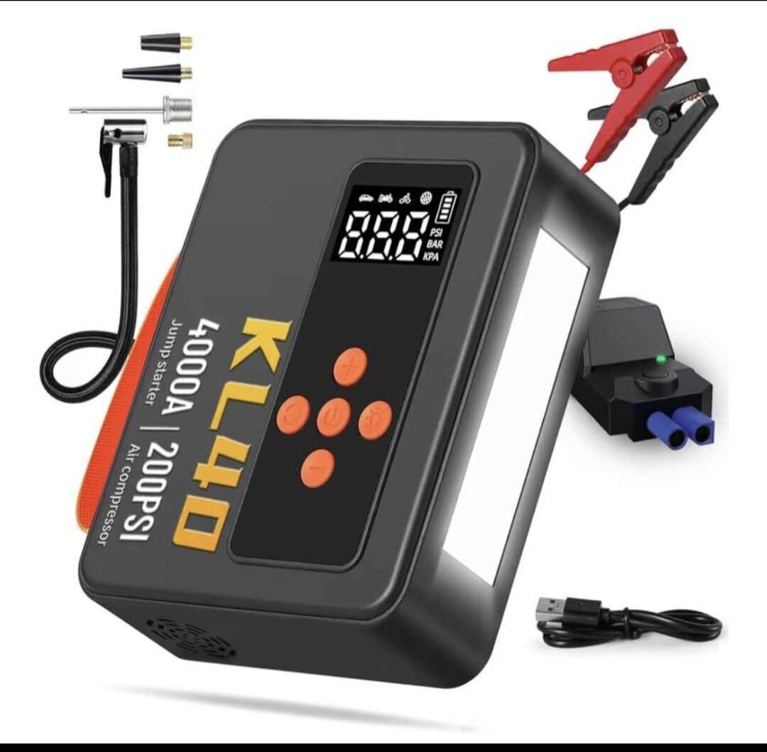 Jump Starter With Air Compressor