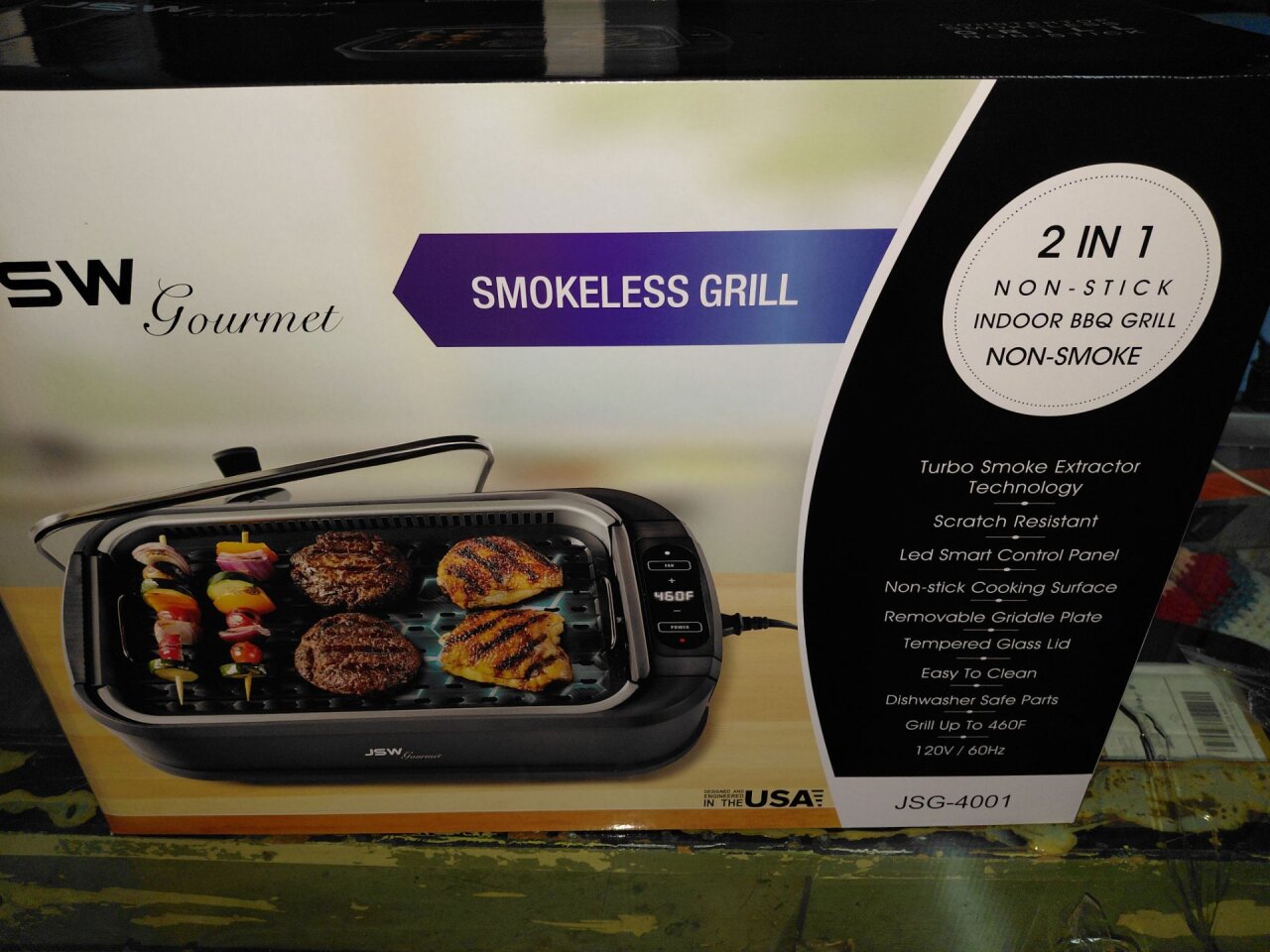 2 In 1 Smokeless Electric Grill