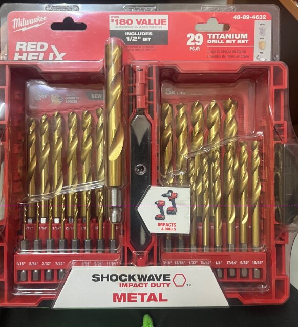 Milwaukee 29pcs Titanium Drill Bits