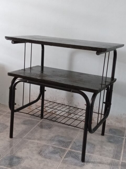 Metal And Wood TV Stand