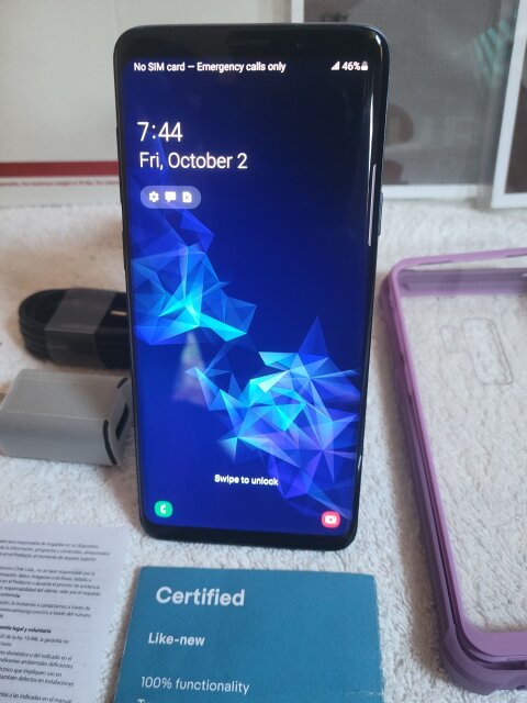 Samsung Galaxy S9+; 64gb Storage, Factory Unlock
