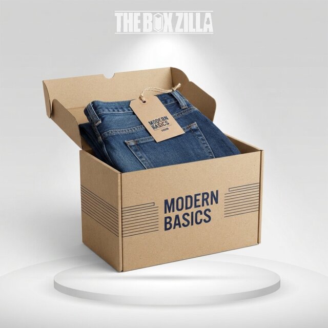 Custom Kraft Apparel Boxes