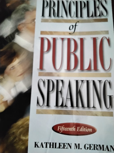 Principles Of Public Speaking