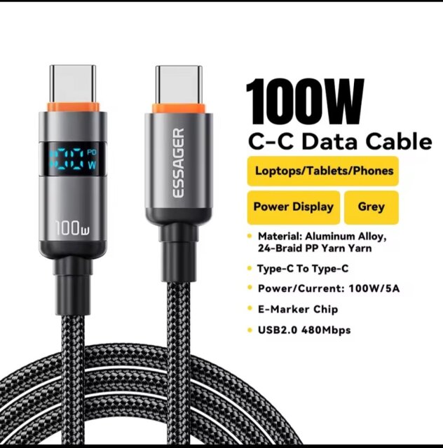 Essager 100W Type C-C