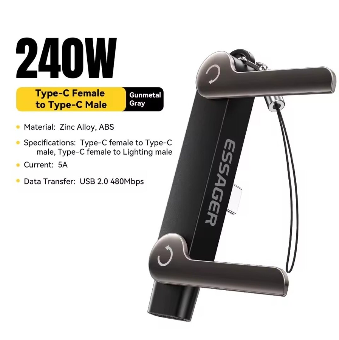 Essager 240W USB-C OTG Adapter