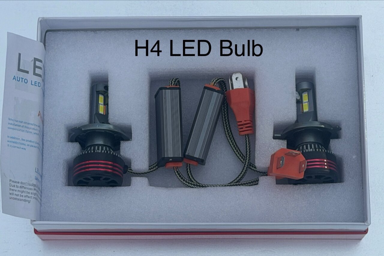 H4, H11 Led Bulbs And Rear 1080p Cameras