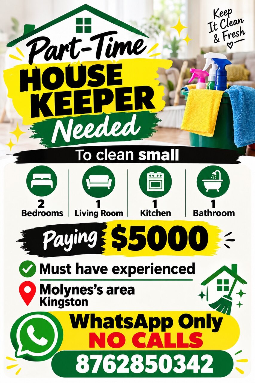 Part Time House Keeper