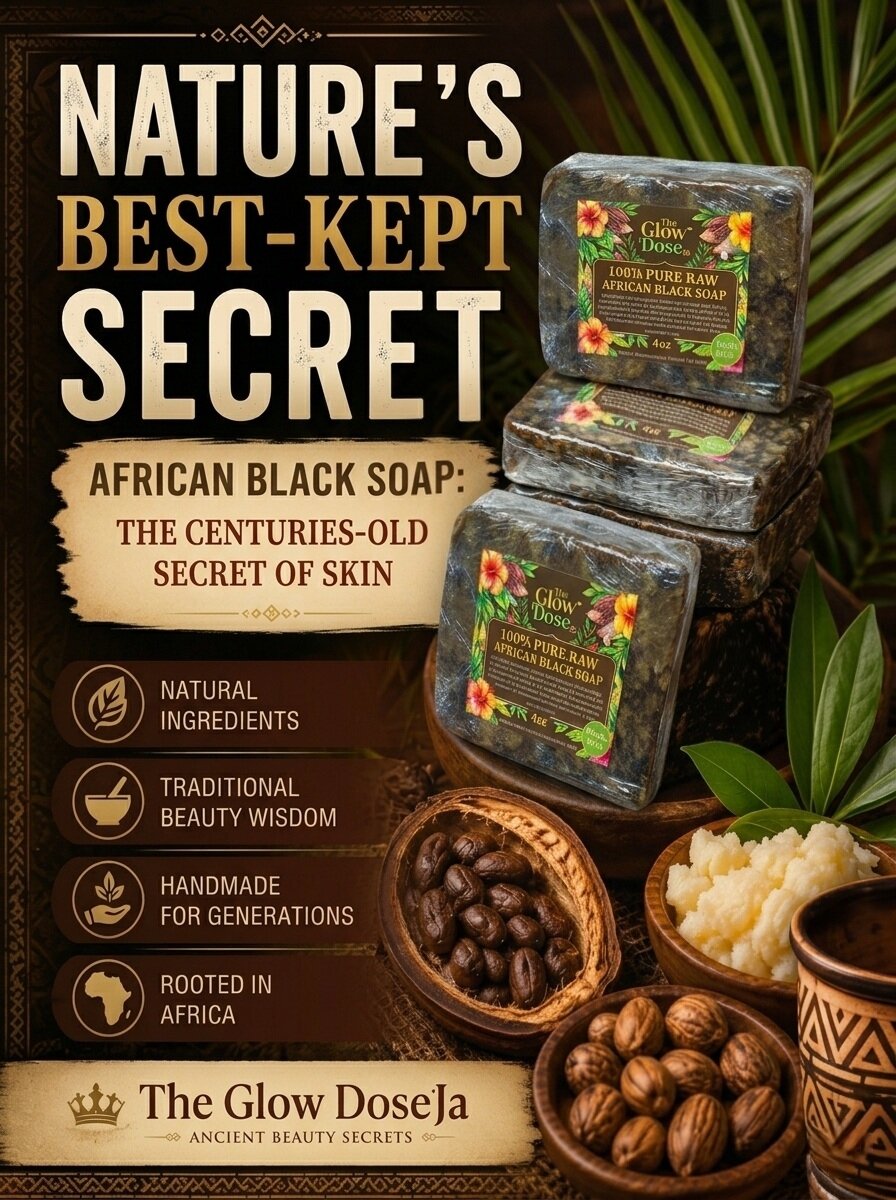 100% Raw African Black Soap
