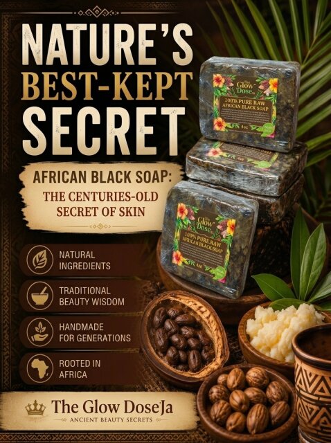 100% Raw African Black Soap