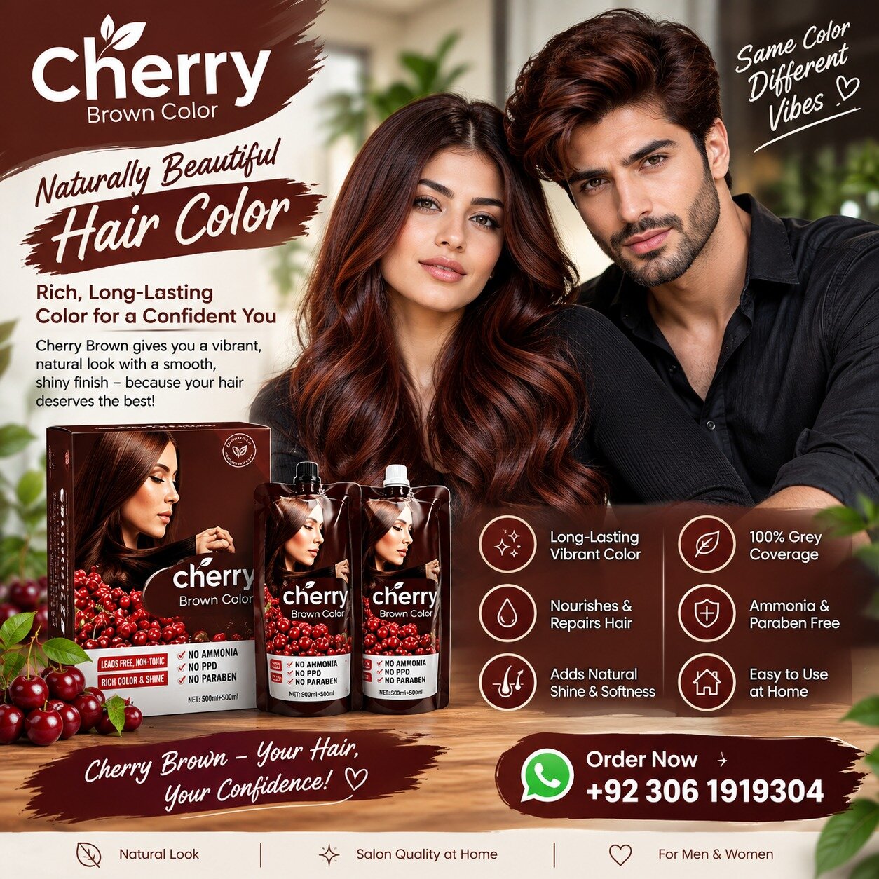 Order Cherry Brown Hair Color Online In Pakistan