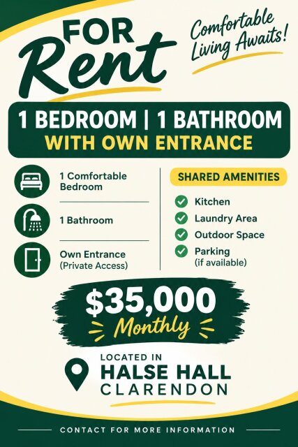 1 Bedroom 1 Bathroom
