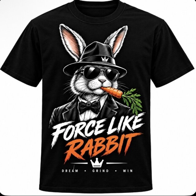 Force Like Rabbit – Unique T-Shirt Designs