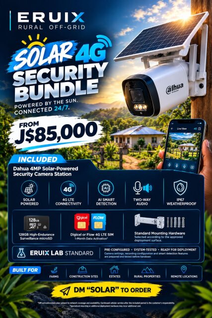 Solar 4G CCTV Camera Kit – No Wi-Fi Needed