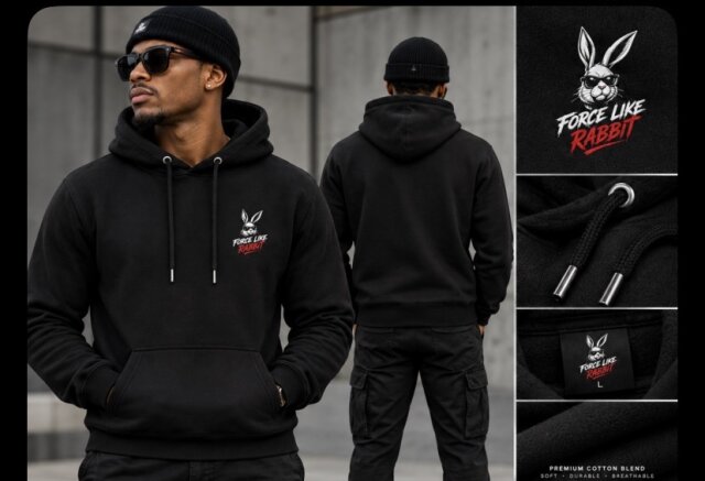 Like Rabbit Men’s Hoodie