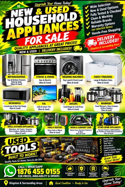 New And Used Appliances For Sale