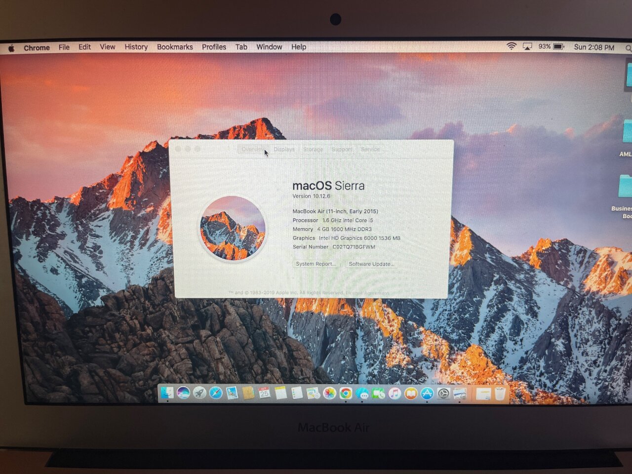 MacBook Air (11-inch Early 2015)