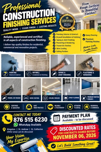 Professional Construction Finishing