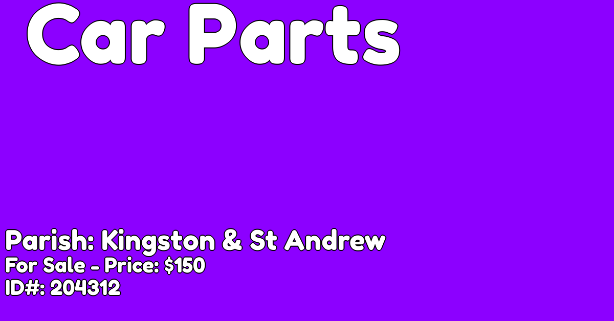 Car Parts for sale in Windward Road Kingston St Andrew Auto Parts