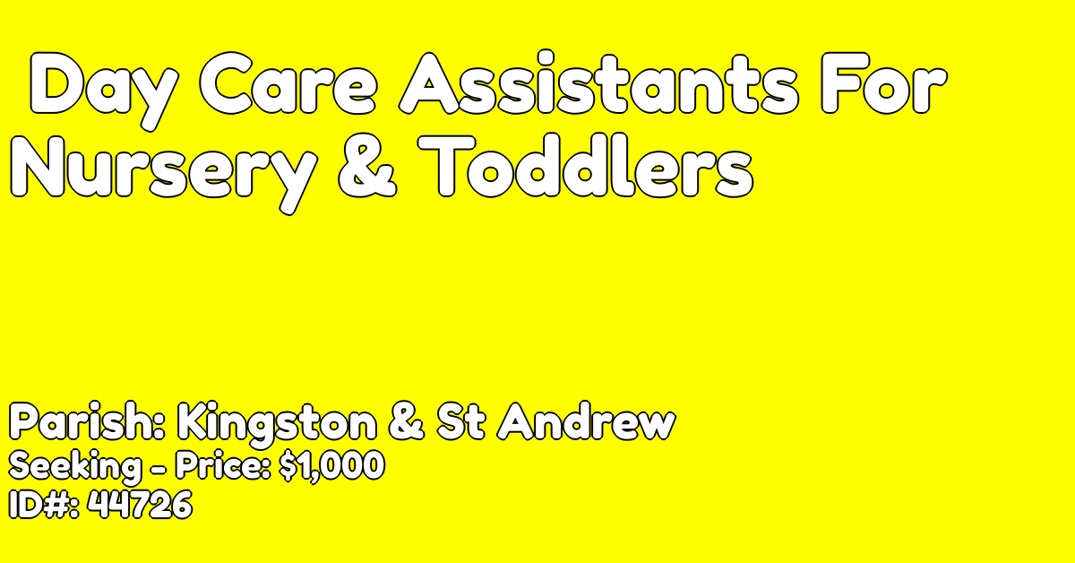 Nursery assistant jobs in kingston